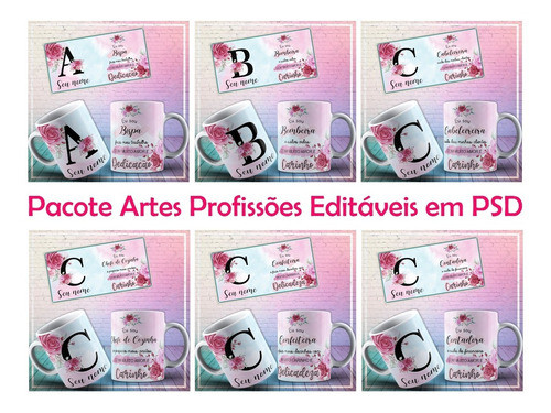 Artes Sublimação Em Canecas Porcelana | Profissões Femininas 0