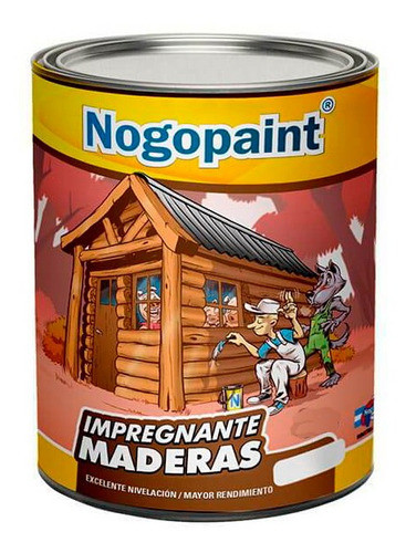 Impregnante Para Madera 4 Lts Caoba Satinado Nogopaint 0