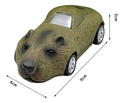 Juguete Autitos Carreras Colección  Formas De Animales X 12u 1