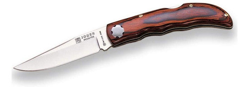 Cuchillo Mango Madera Roja Hoja Acero Molibdeno Vanadio 0