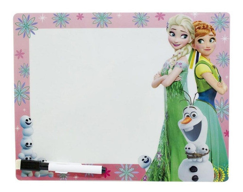 Painel De Recados Anna Elsa & Olaf Frozen 27,5 X 21cm 0