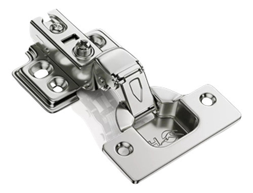 Kit 04 Dobradiça 35mm Calço Fixo Curva Amortecedor P/moveis 0