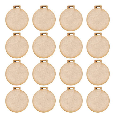 Medallas De Mdf Natural 5cm Diámetro 3mm X100 Premio Campeón 0
