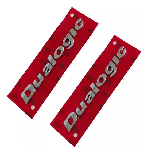 Kit Emblemas Fiat Dualogic 2 Peças 0