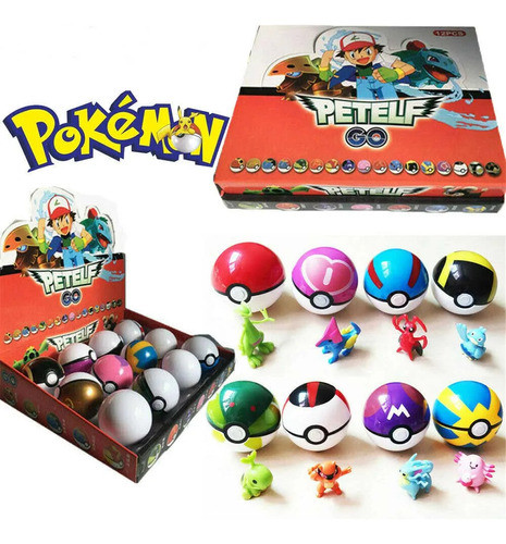 Set 12 Pokebolas Pokémon Colección 0
