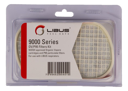 Kit Libus Filtros P95 Vapores Orgánicos Pintor Chapista 0