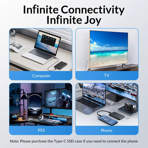 Adaptador Usb3.0 Para Discos Sata 2.5(hdd Interno A Externo) 1