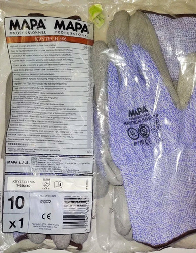 Guantes Anticorte Mapa Krytech 586 Talle 10 1