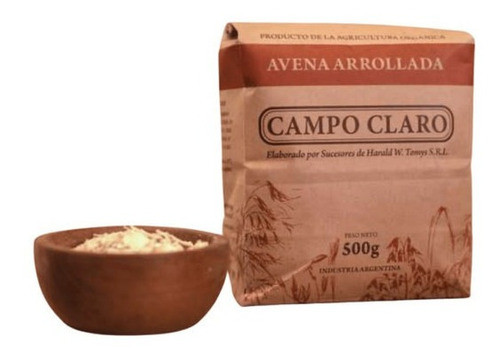 Avena Orgánica Campo Claro 500gr - Cons.precios X Cantidad 1