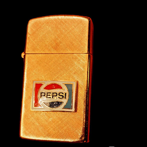 Encendedor Pepsi Esmaltado Enchapado Oro 14k Usa 1