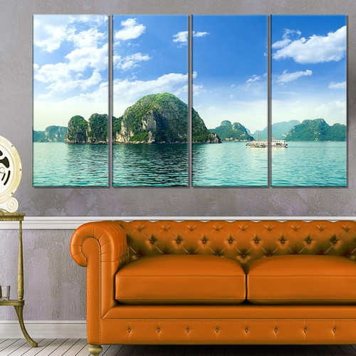 Designart Ha Long Bay In Vietnam-seashore Canvas Wall Artwor 0