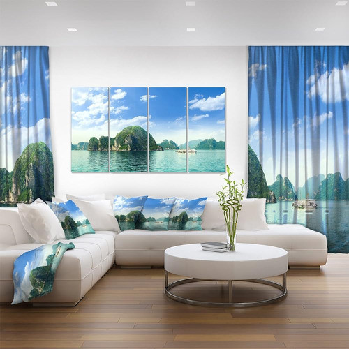 Designart Ha Long Bay In Vietnam-seashore Canvas Wall Artwor 1