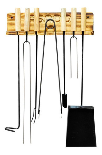 Accesorios Parrilla Herramientas Asador Set X 8 Parrillero 0