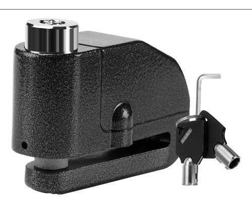 Traba Disco Con Alarma 110db Candado Motos Bici Seguridad 0