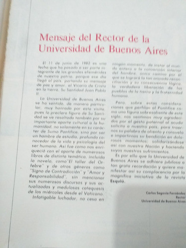 Juan Pablo Ii Entre Nosotros.  Esquiu / Uba 1