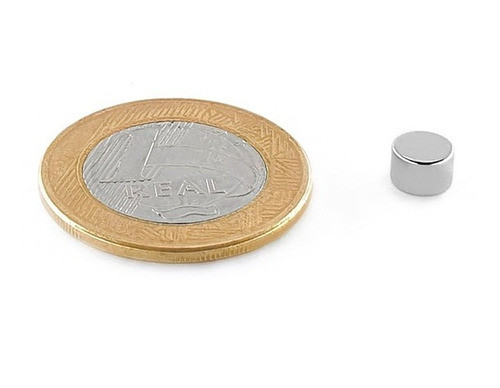Ímã Neodímio Ø 6x4 Mm N35 100 Unidades 1