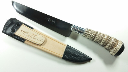 Faca Gaucha Artesanal Aço Cirurgico P/ Churrasco, Tatu 8p 0