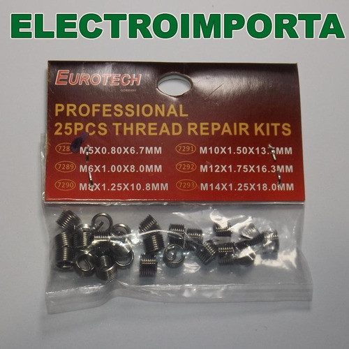 Insertos De Rosca M5x0,80x6,7mm 25pcs - Electroimporta - 1