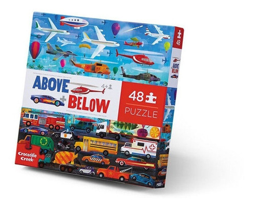 Rompecabezas Arriba Abajo Transportes 48 Piezas C. Creek 0