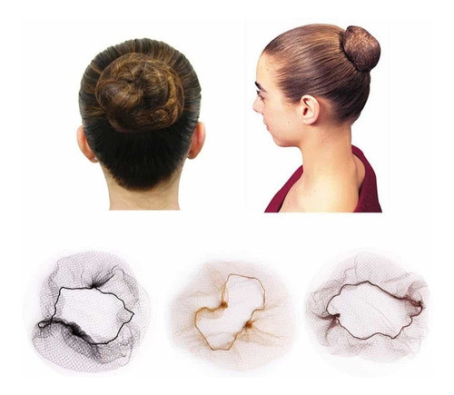 Kit Redinha Invisível P/ Coque - 50 Unidades Cor Castanho 0