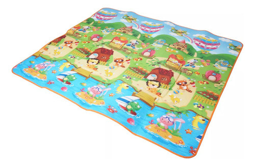 Tapete Tatame Infantil Bebê Dupla Face C/ Bolsa Estampas Top 0