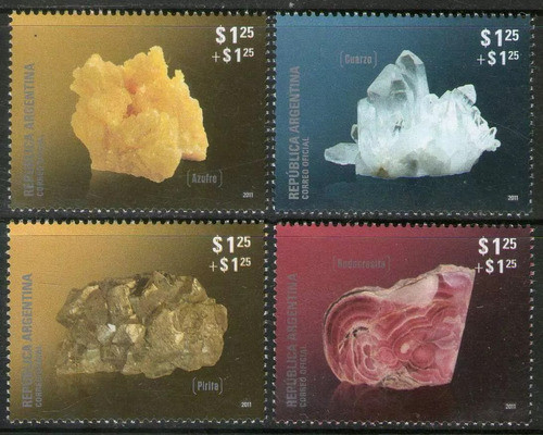Argentina 2011. Minerales I, Serie Completa. Mint. 0