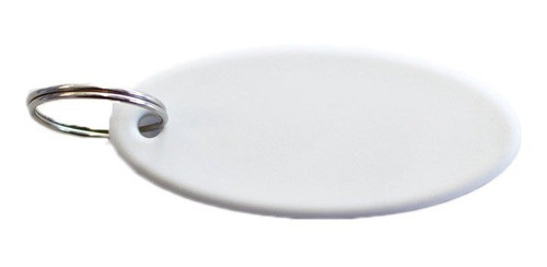 Llaveros Sublimables Ovalados De Polimero Blanco Caja X20 U 0