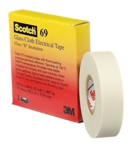 Cinta 3m De Tela De Vidrio 69 - 17367 - 19mm X 20m 0