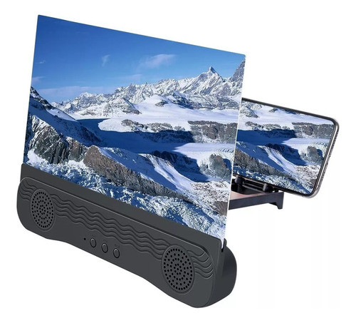 Pantalla Lupa 3d Para Celular C/ Parlante Bluetooth Portátil 0