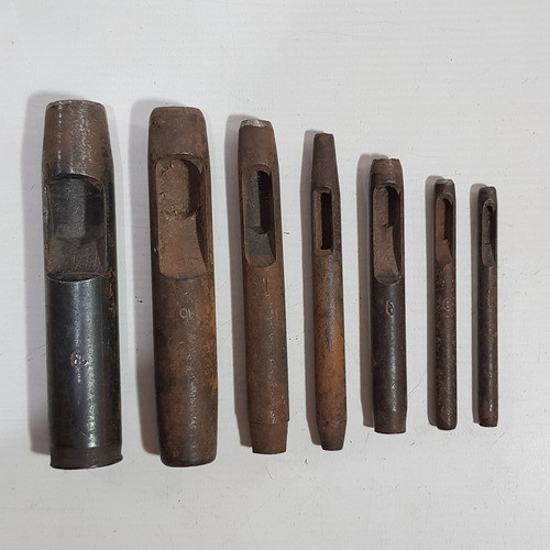 Antiguos Sacabocados Metal Lote X 8 Mag 63077 1