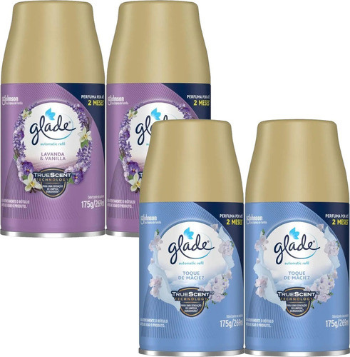 Kit 2x Glade Refil Toque De Maciez E 2x Lavanda 269ml 0