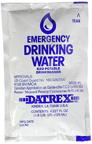 Datrex Emergency Water Pouch For Disaster Or Survival 125 0
