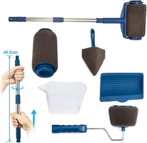 Set Rodillo Pintura Pintar Microfibra S/costura + Accesorios 0