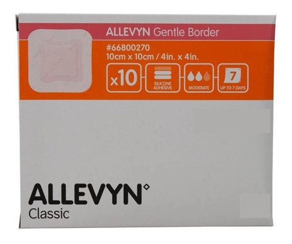 Allevyn Gentle Border 10cm X 10cm -caixa 10 Un- Smith+nephew 1
