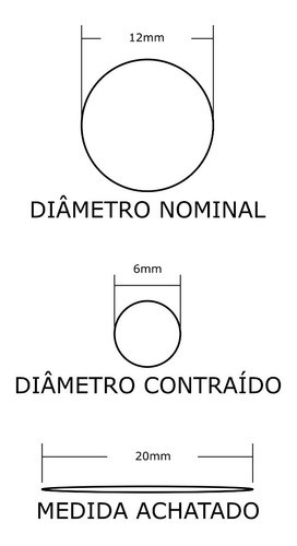 10 Metros Termo Retrátil Branco 12mm Espaguete Tubo Contráti 1