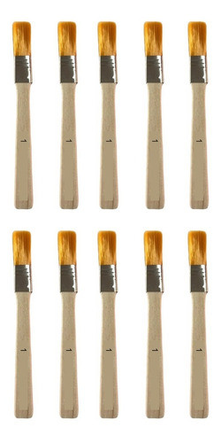 10 Pinceletas Pelo Sintetico Nº1 Chica 0