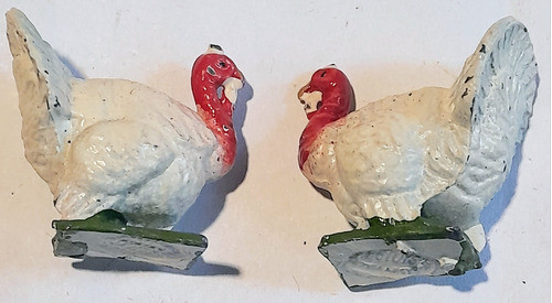 Par Pavos Granja Eg Toys Juguete Plomo 0