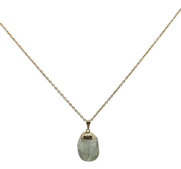 Collar Piedra Fluorita Verde Ideal Para Meditacion Bienest 0