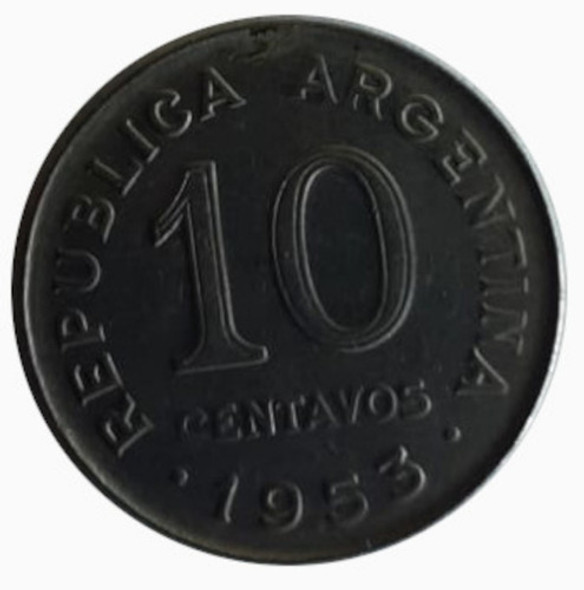 Moneda Argentina 1953 10 Centavos 1