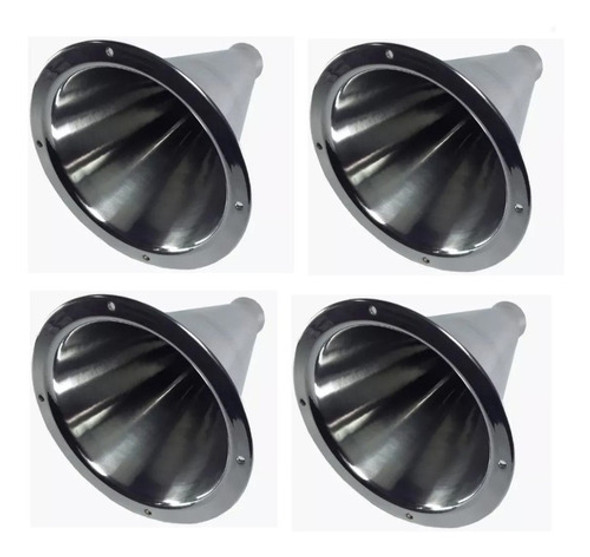 Corneta Para Som Automotivo Kit 4 Boca Alumínio Bico Rosca 1
