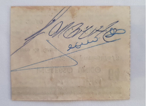 Ingresso Futebol Vasco 1 X 0 Sel. Dinamarca 1988 Autografado 1