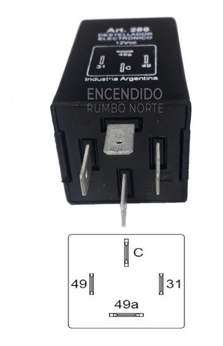 Destellador Electronico Giros Y Baliza M. Benz Camion 12v 1