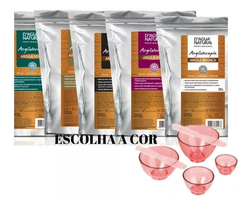 Arcilla 500g Agua Natural + Kit Estek Cubo Y Espátula 0