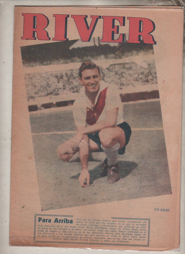 Revista Partidaria River - Vs Estudiantes - Nº 452  Año 1952 0