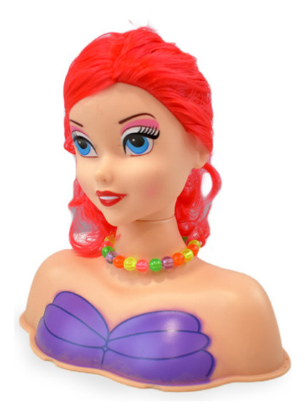 Cabeza De  Muñeca Para Peinar Grande  Con  Accesorios 1