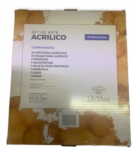 Set De Arte Acrílico Da Vinci 49 Piezas  Dmt 1