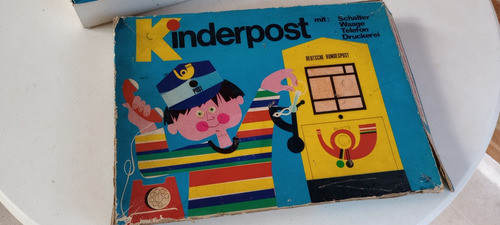 Antigo Jogo Alemão Kinderpost, Década 80, Com Formulários 0