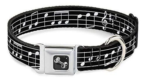 Collar De Perro Cinturon De Seguridad Hebilla Notas Musical 0