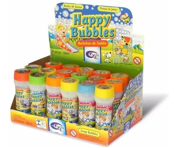 Lembrancinha Bolinha Sabão 24 Unidades Caixa Bolha De Sabão 0