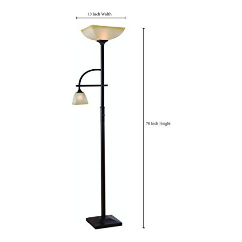 Kenroy Home 32292orb Arco Madre E Hijo Torchiere 15 X 15 X 7 1